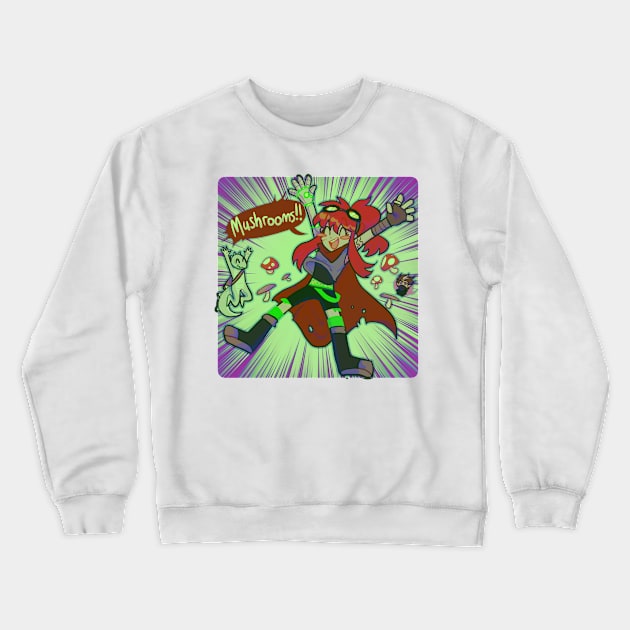 MUSHROOMS! Crewneck Sweatshirt by chocorobi